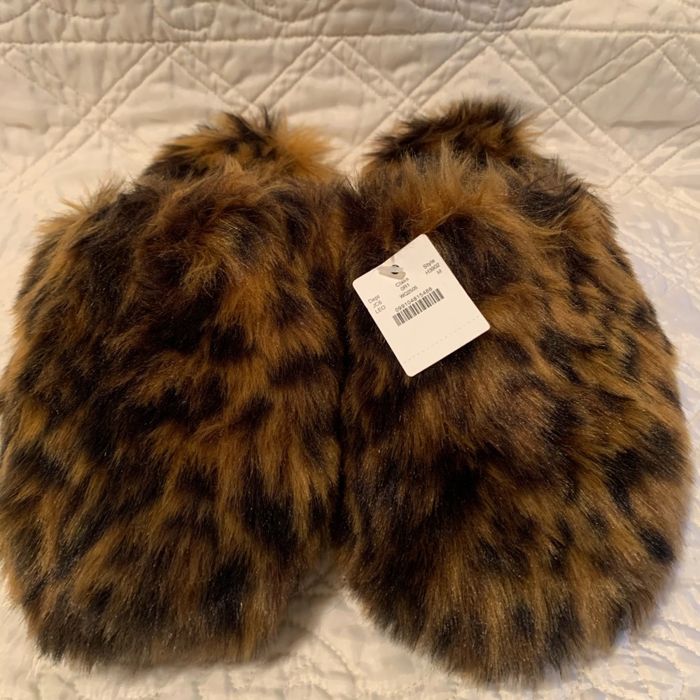 J Crew leopard slippers